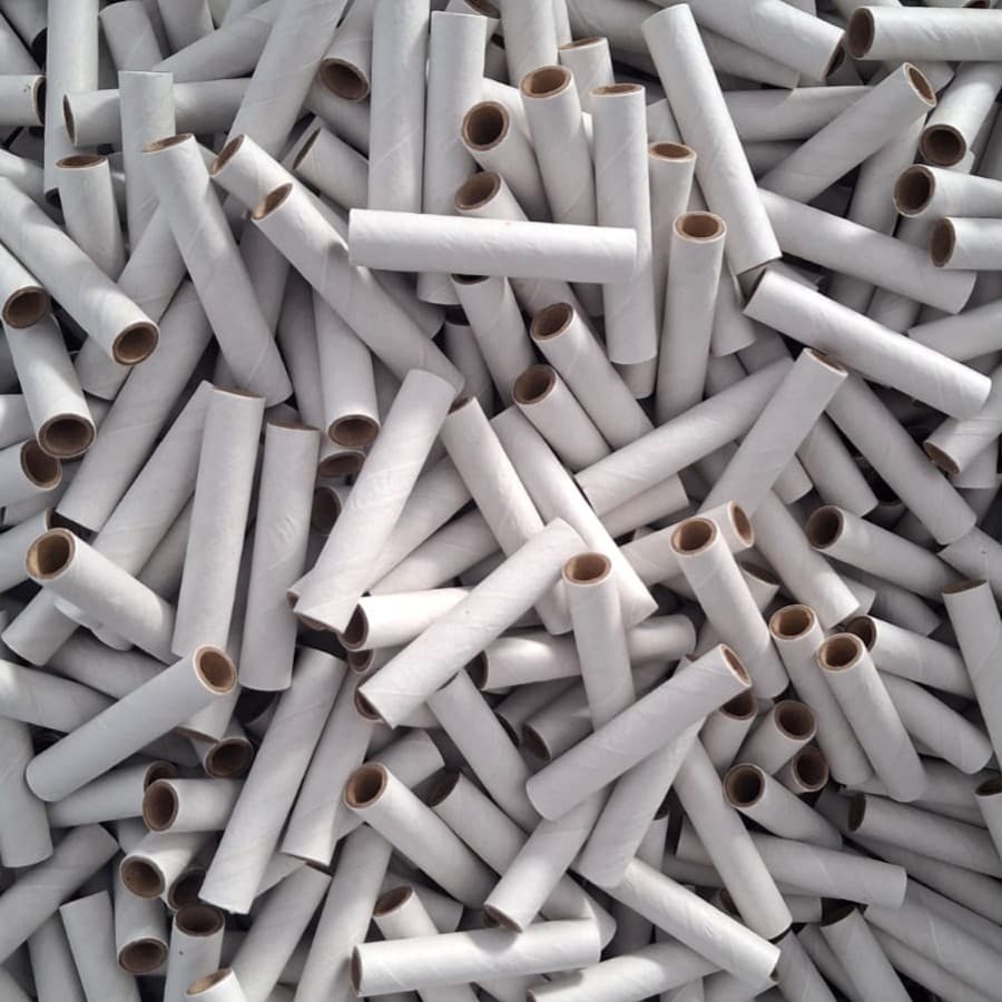 White Sewing Thread Paper Tube